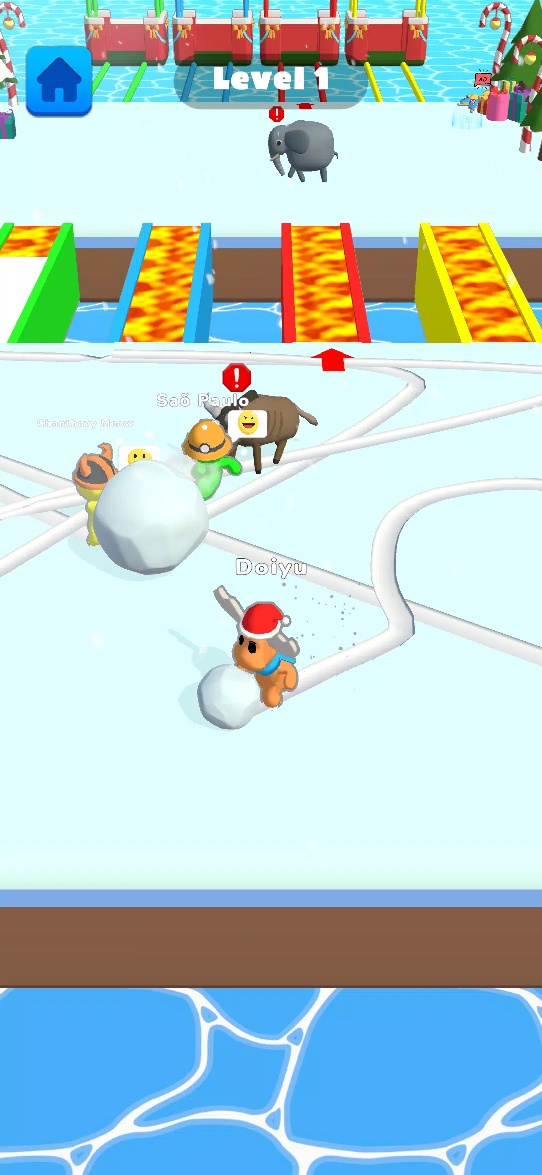 Ice Runner Battle: Snow Race Schermafbeelding 3