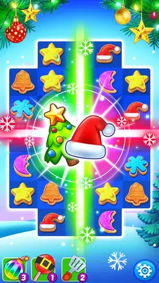 Christmas Cookie: Match 3 Game स्क्रीनशॉट 0