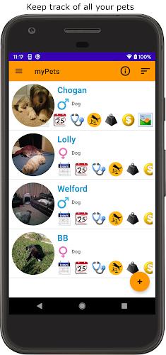 myPets - Pet Manager ဖန်သားပြင်ဓာတ်ပုံ 0