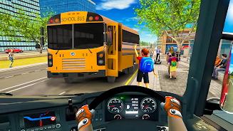 School Bus Transport Simulator স্ক্রিনশট 1