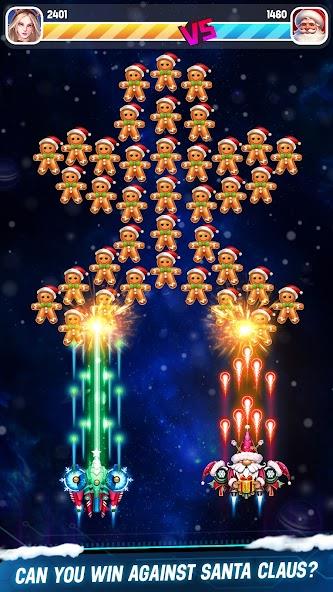 Space shooter - Galaxy attack Mod ဖန်သားပြင်ဓာတ်ပုံ 2