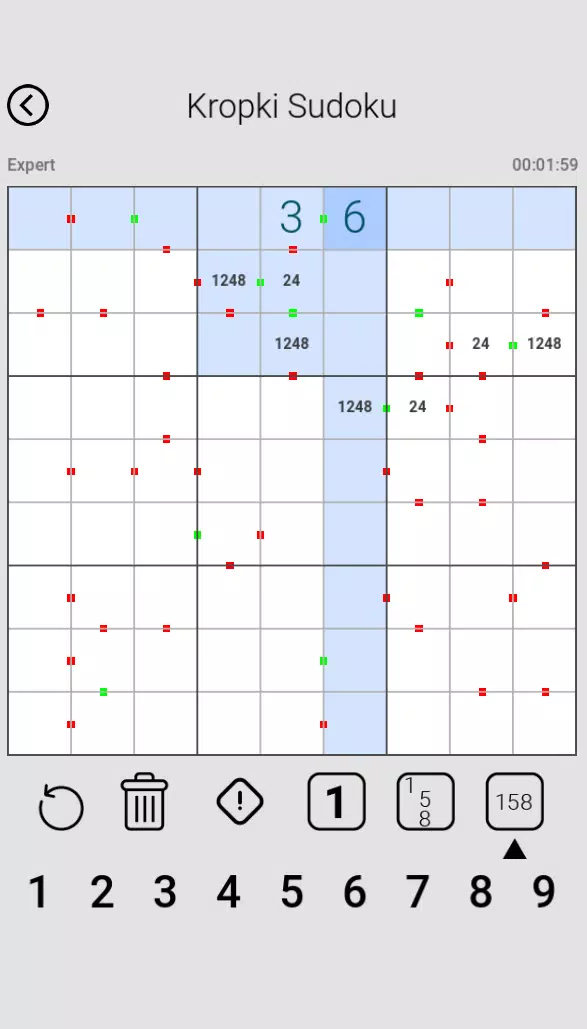 Dot Sudoku Captura de tela 1