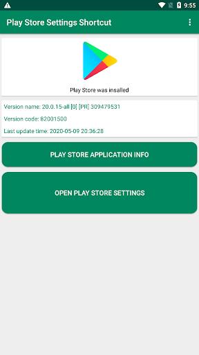 Play Store Settings Shortcut ဖန်သားပြင်ဓာတ်ပုံ 0