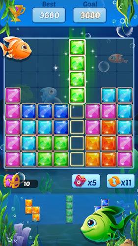 Puzzle Block Ocean Fish স্ক্রিনশট 2