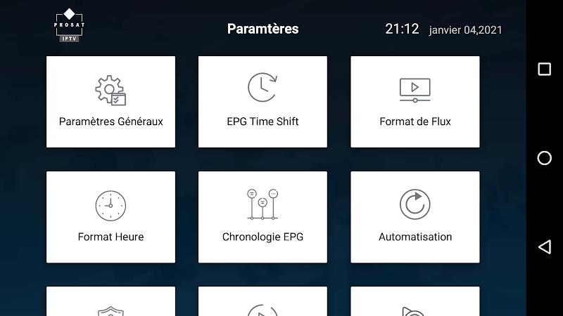 Prosat IPTV Player Captura de tela 1