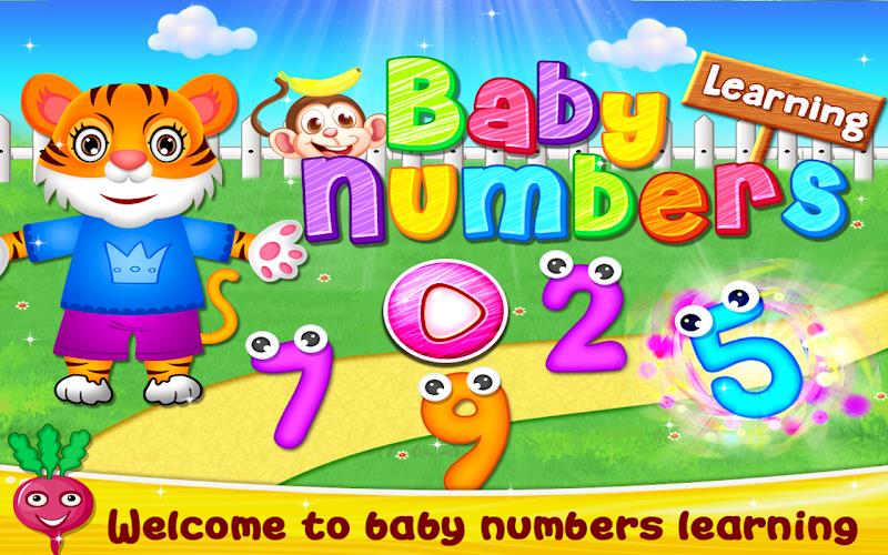 Baby Numbers Learning Game ဖန်သားပြင်ဓာတ်ပုံ 0