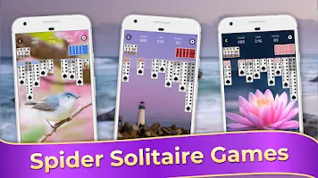 Spider Solitaire Classic Games Captura de tela 1