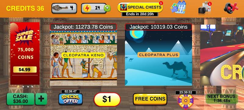 Schermata Cleopatra Keno with Keno Games 3