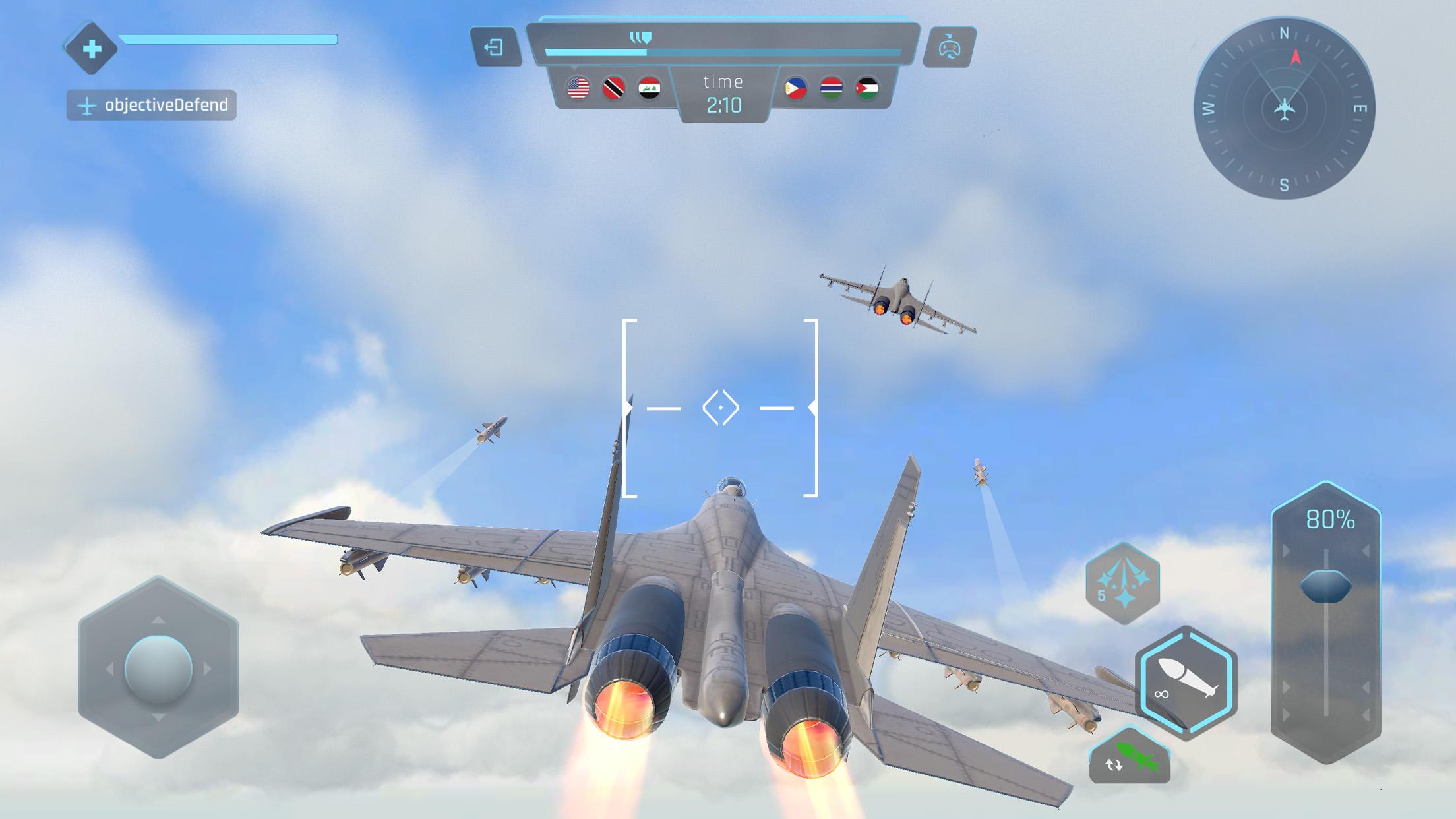 Sky Warriors: Flugzeugspiel Screenshot 2