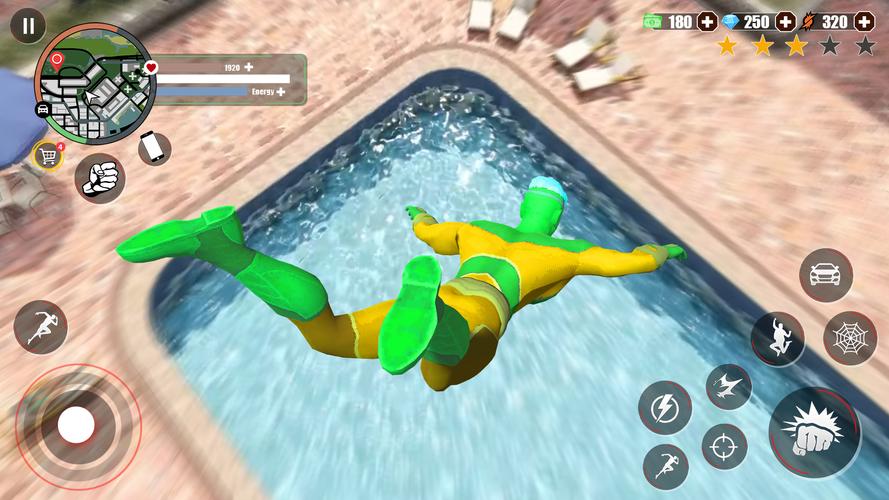 Super Rope Hero: Crime City Скриншот 0