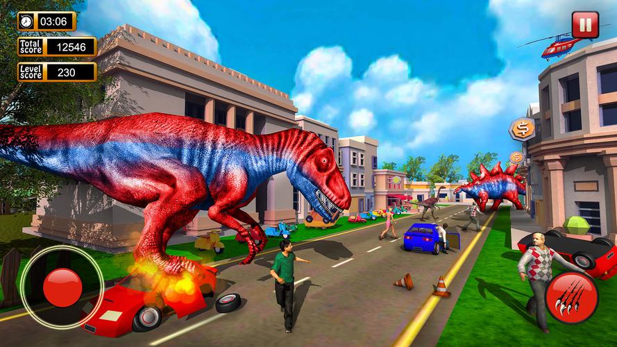 Dinosaur Games City Rampage Schermafbeelding 1