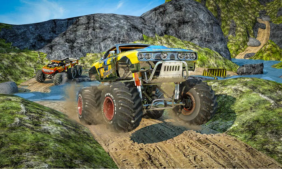 Monster 4x4 Offroad Jeep Stunt Racing 2019應用截圖第1張