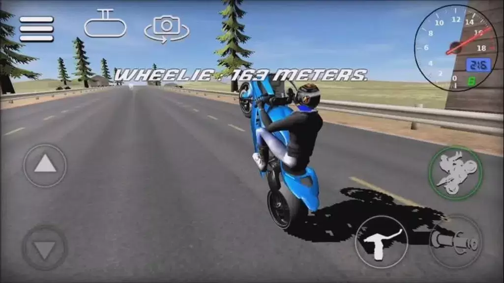 Wheelie Bike 3D game Tangkapan skrin 0