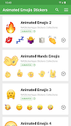 Animated Emojis WAStickerApps Schermafbeelding 1