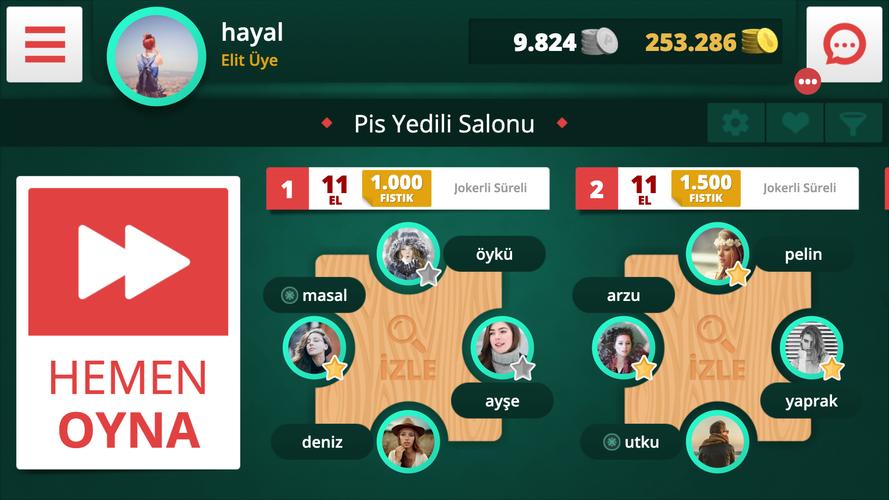 Pis Yedili Online スクリーンショット 3