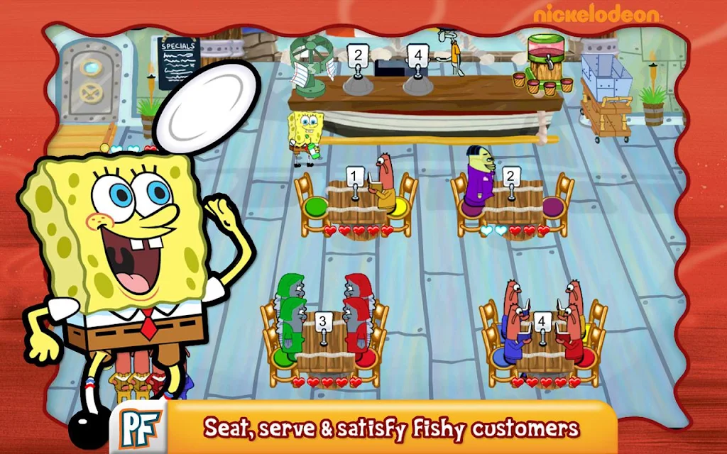 SpongeBob Diner Dash Schermafbeelding 2
