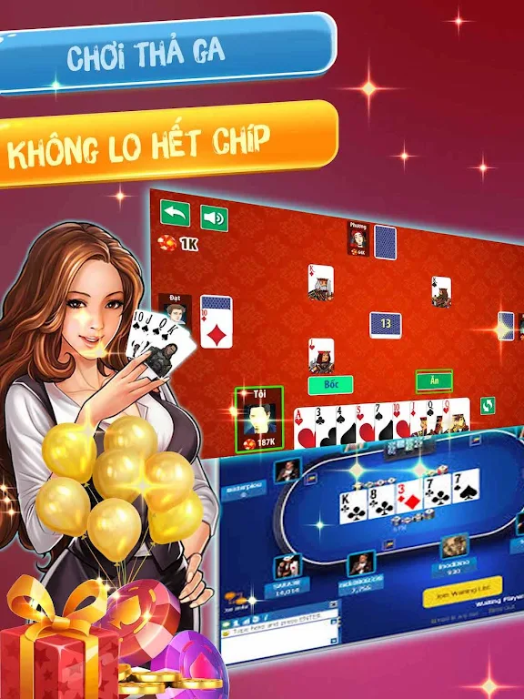 Schermata Đánh  tiến lên OFFLINE - tien len mien nam 2