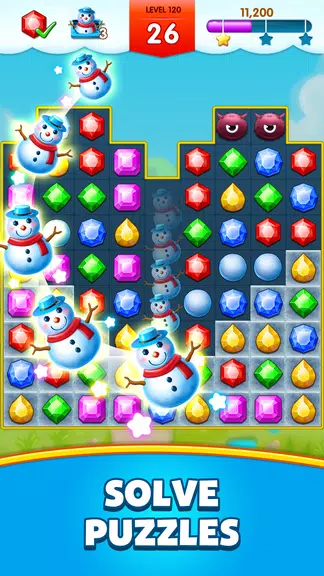Schermata Jewels Legend - Match 3 Puzzle 1
