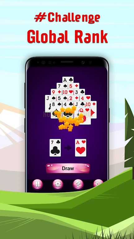 Pyramid - Classic Solitaire ဖန်သားပြင်ဓာတ်ပုံ 1