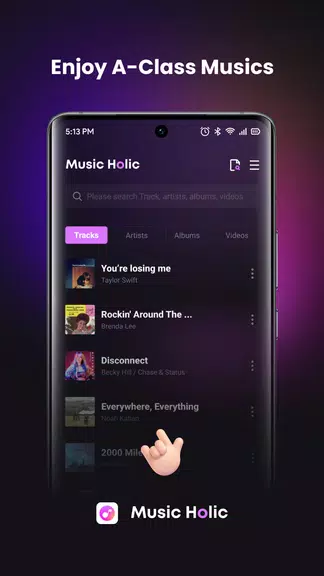 Music Holic-Offline Music Zrzut ekranu 0