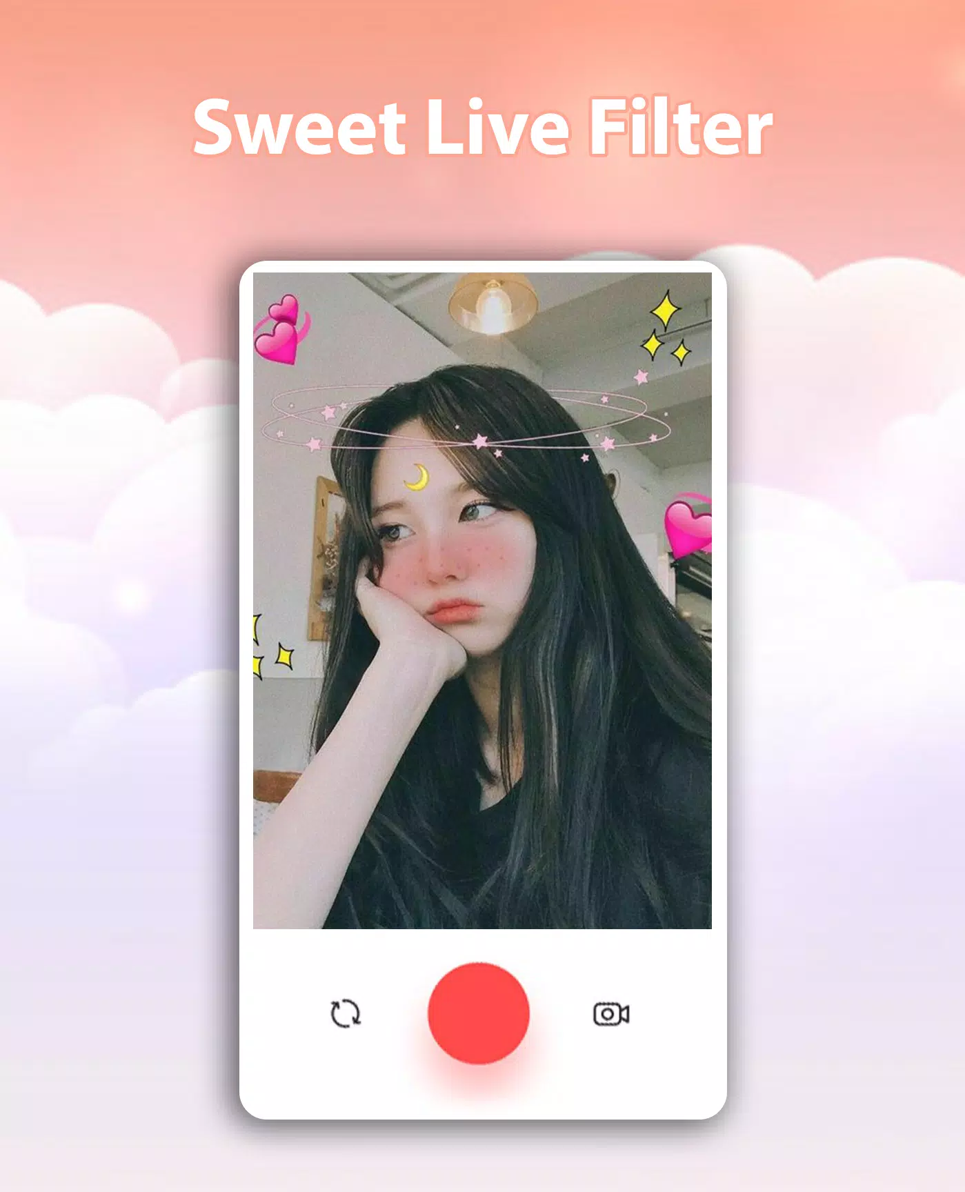 Sweet Live Filter Face Camera スクリーンショット 1