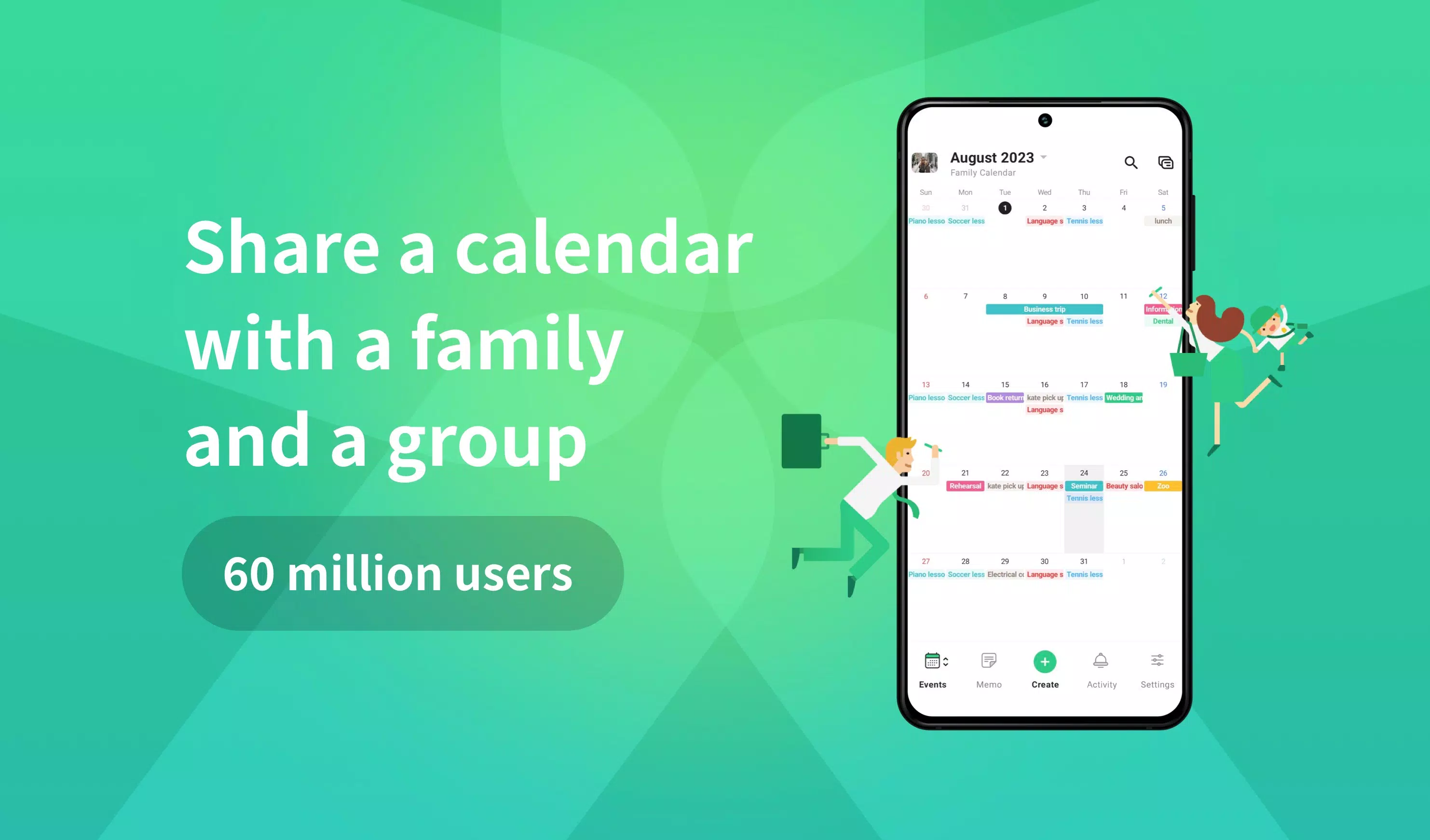 TimeTree - Shared Calendar स्क्रीनशॉट 0