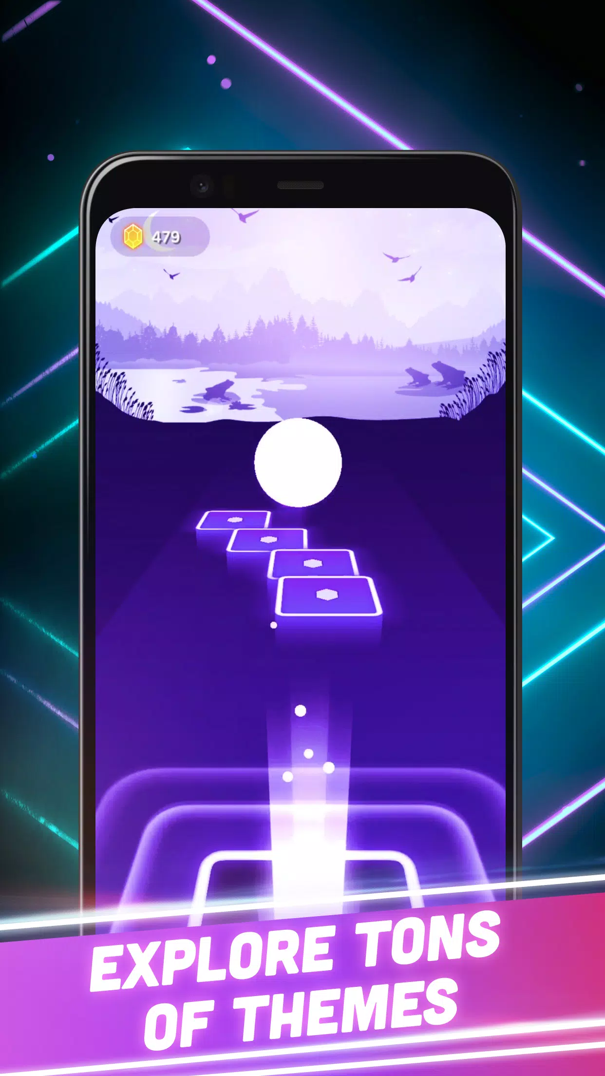 Beat Tiles 3D: Music Game ဖန်သားပြင်ဓာတ်ပုံ 2