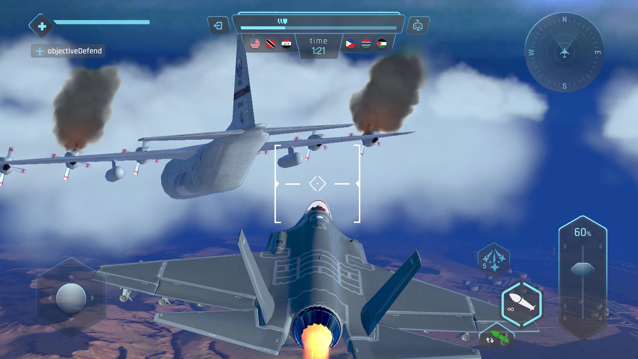 Sky Warriors: Flugzeugspiel Screenshot 3