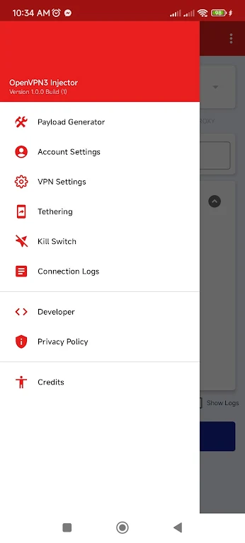 OpenVPN3 Injector Ảnh chụp màn hình 2