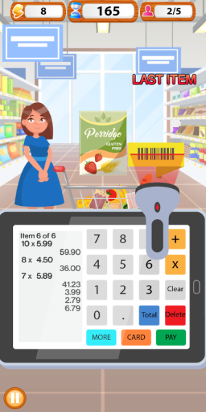 Supermarket Cashier Simulator Mod Tangkapan skrin 0