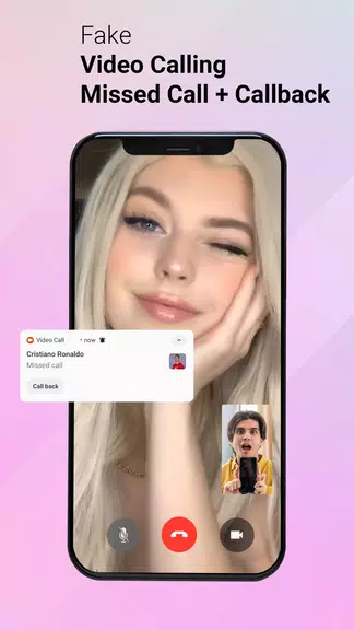 Schermata Fake video call - Prank call 0