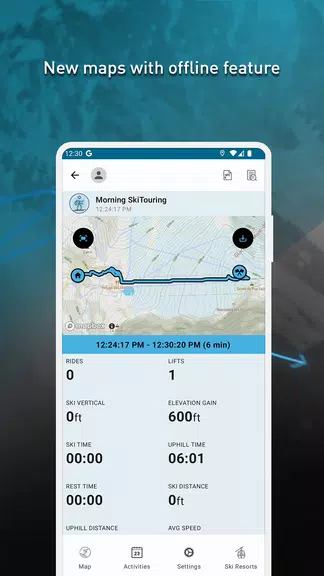 SkiPal - Accurate Ski Tracks Capture d'écran 3