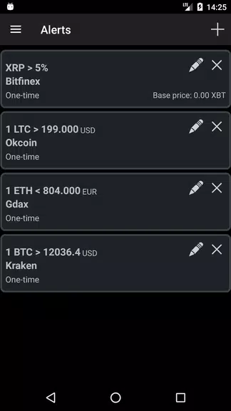 Bitcoin Ticker Widget ภาพหน้าจอ 3