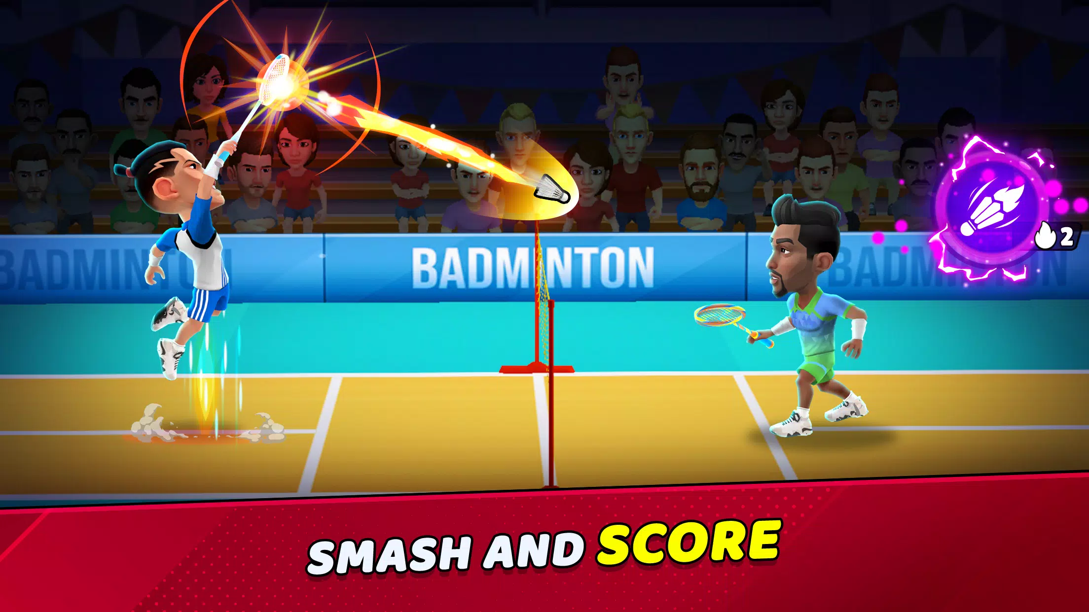 Badminton Clash 3D स्क्रीनशॉट 0