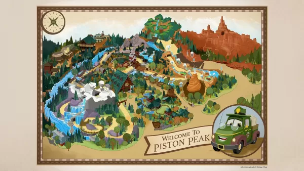 Концепт-арт национального парка «Пистон-Пик» в Walt Disney World