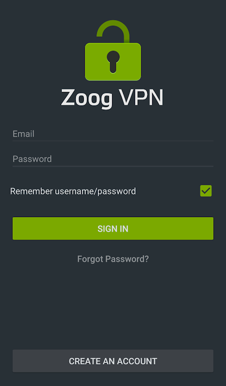 Zoog VPN ภาพหน้าจอ 1