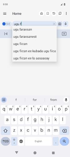 English Somali Dictionary Zrzut ekranu 3