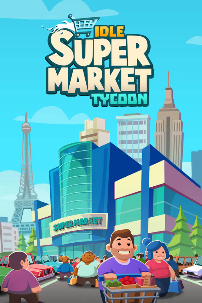 Idle Supermarket Tycoon Mod Tangkapan skrin 0