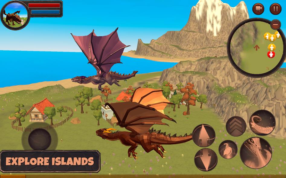 Dragon Simulator 3D Mod Tangkapan skrin 0