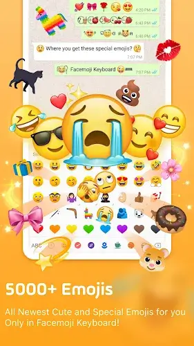 Schermata Facemoji:Emoji Keyboard&ASK AI 1