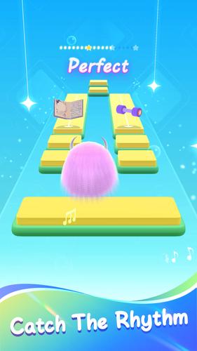 Fluffy Ball: Music Hop Game 스크린샷 0