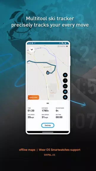 SkiPal - Accurate Ski Tracks Capture d'écran 0
