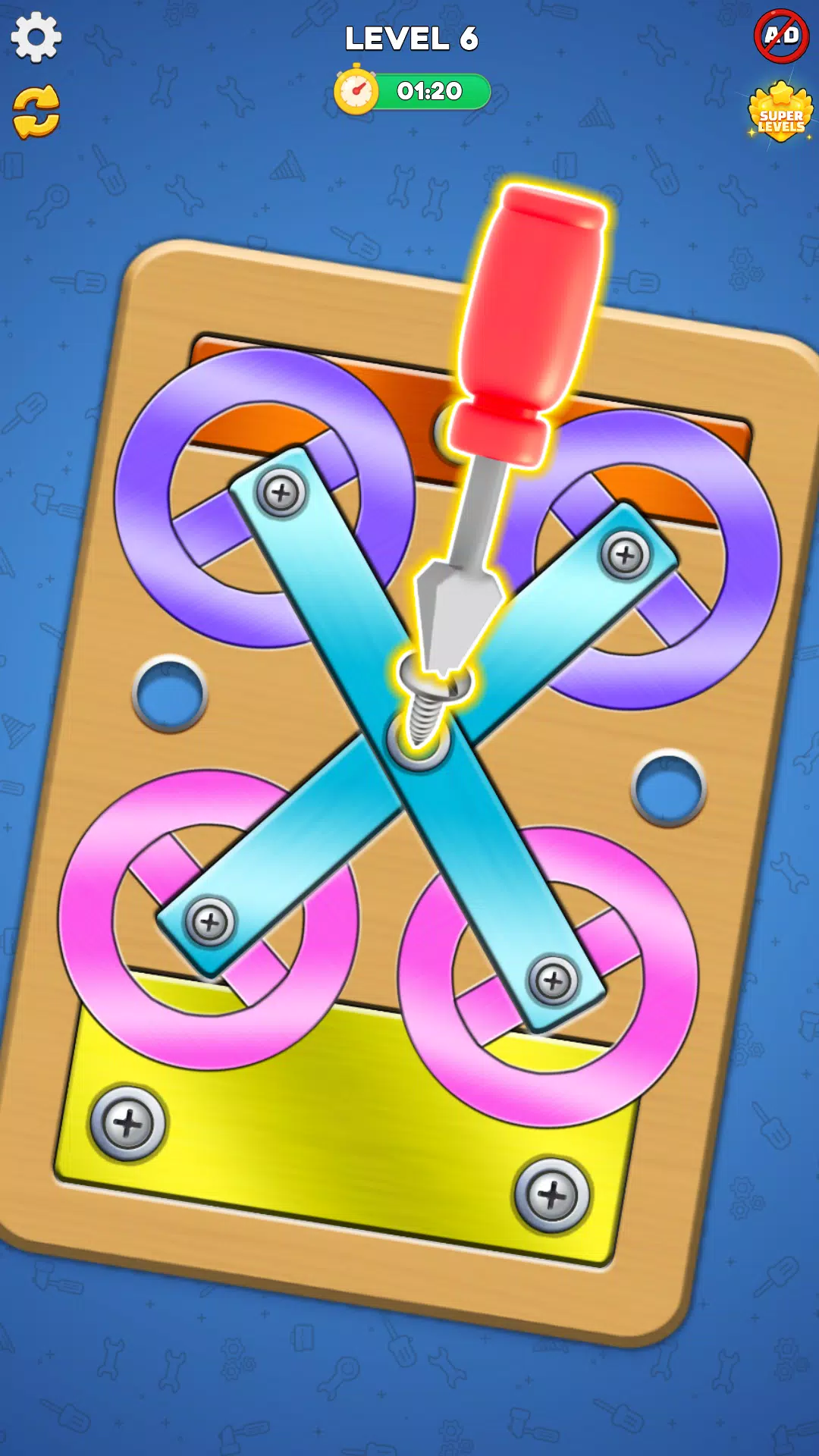 Screw Nuts and Bolts Puzzle Schermafbeelding 3