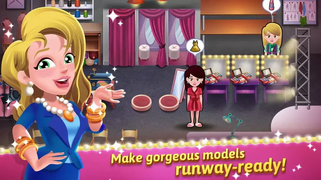 Model Salon Dash: Fashion Game Tangkapan skrin 0