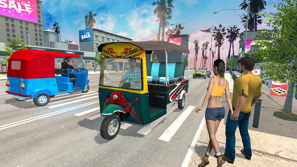 Grand Tuk Tuk Rickshaw Game スクリーンショット 0