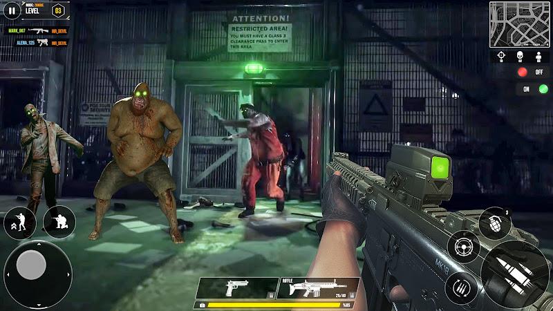 Dead Zombie Survival Shooter ဖန်သားပြင်ဓာတ်ပုံ 0