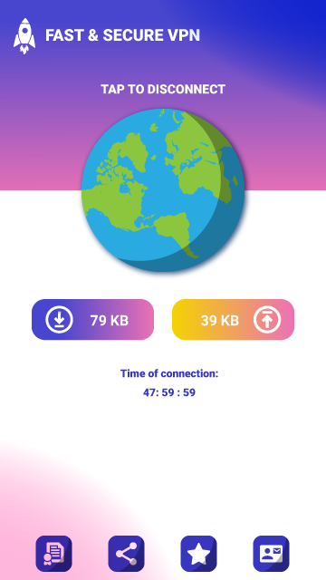 USA VPN - VPN PROXY Captura de pantalla 1
