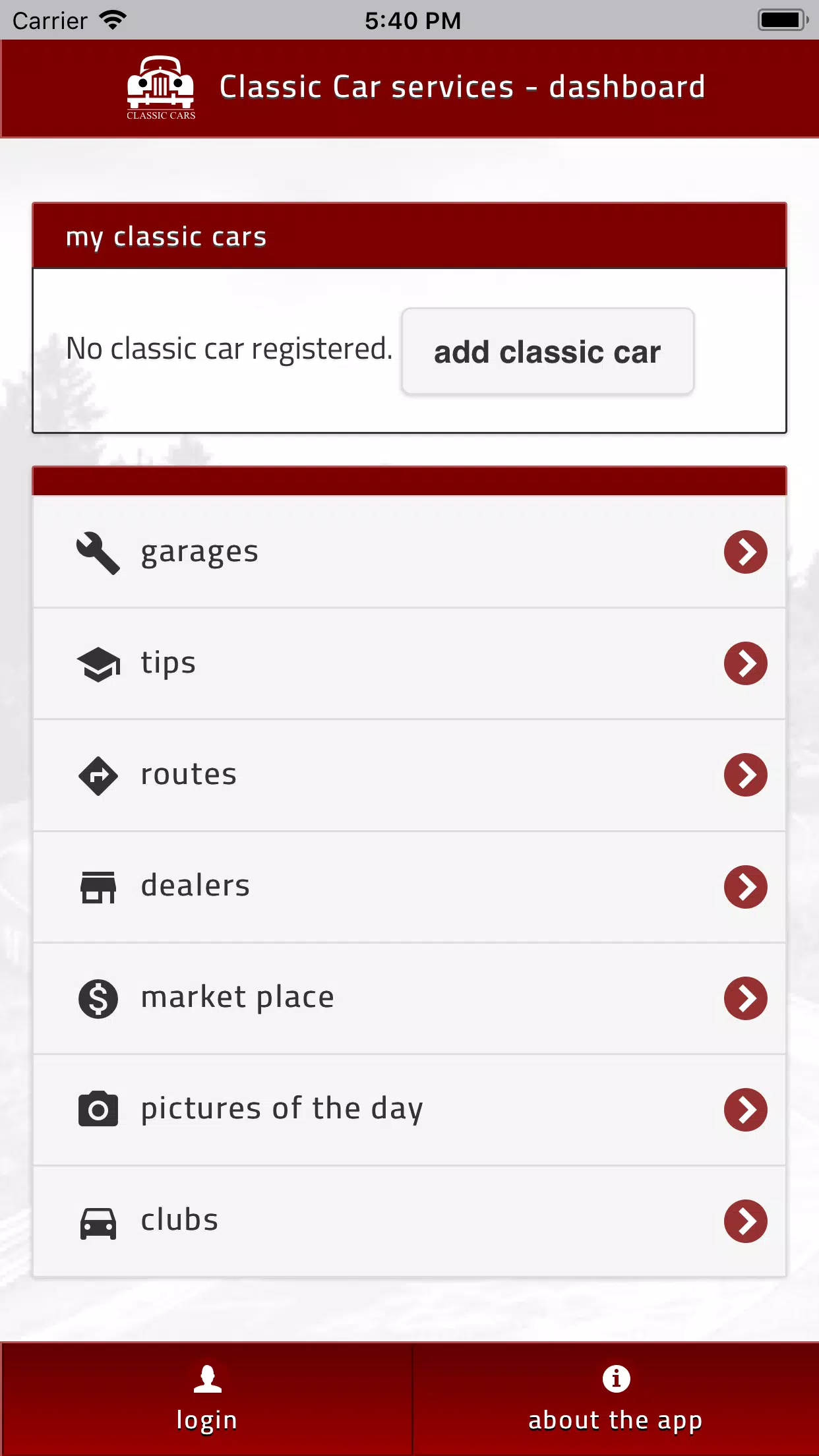 Classic Cars Lite 스크린샷 0