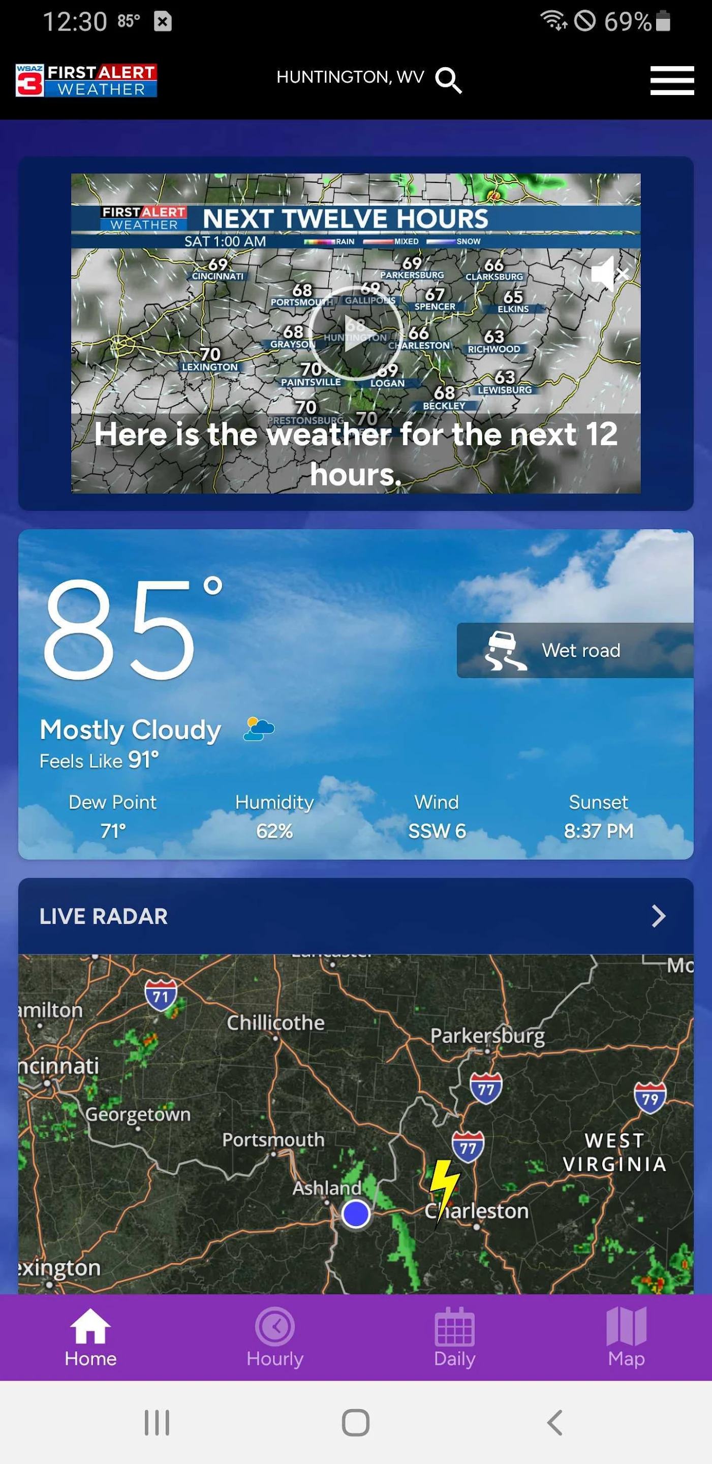 WSAZ First Alert Weather App Ảnh chụp màn hình 3