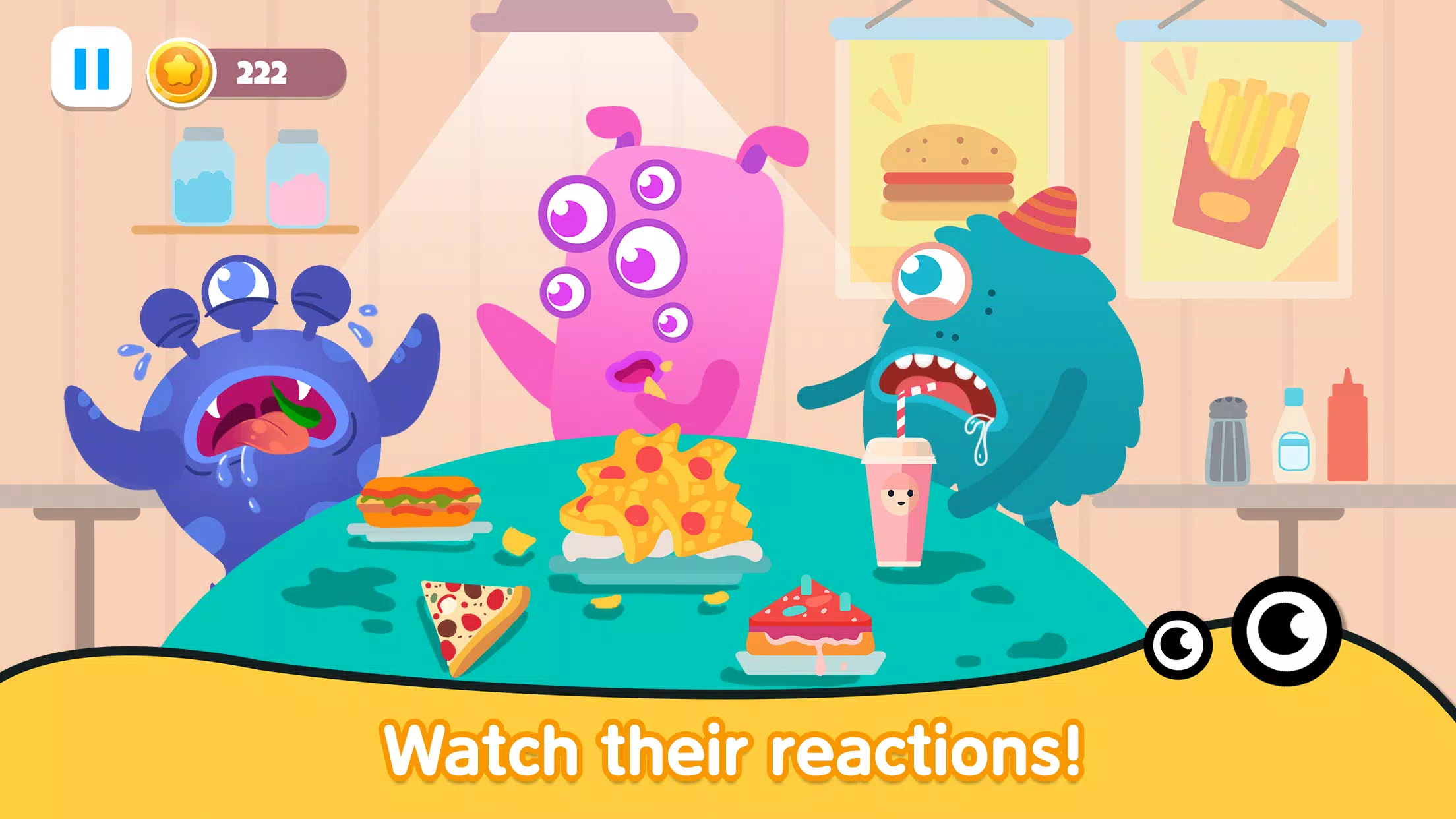 Kitchen monster games for kids Ekran Görüntüsü 2